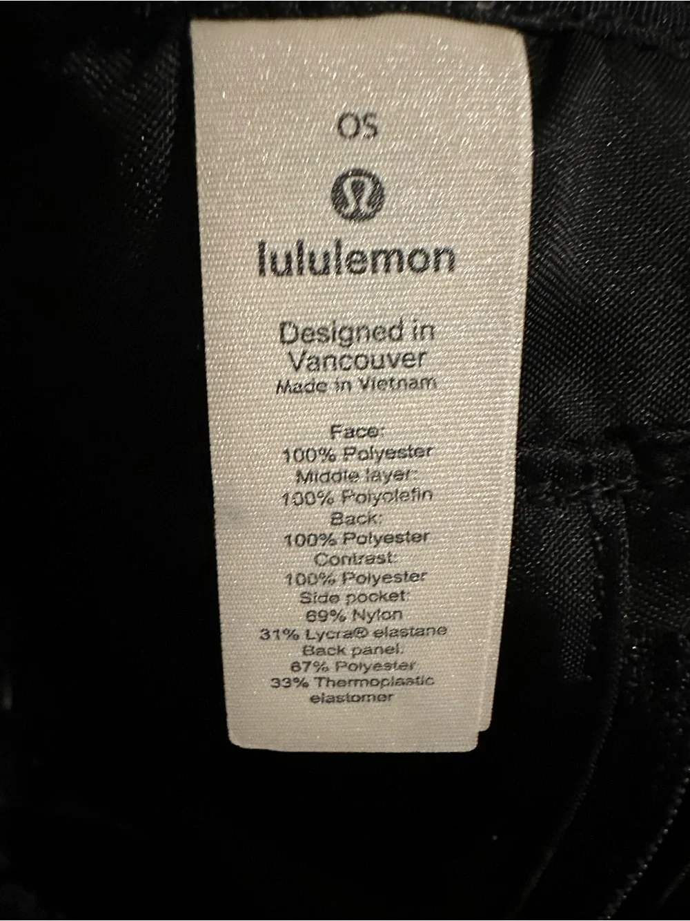 Lululemon Fast and Free 13L Floral Print Women's Backpack - Black and Pink.